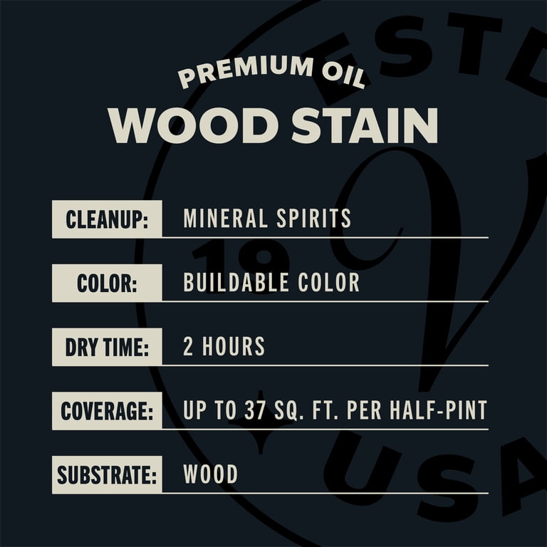 Varathane Premium Oil-Based Wood Stain, Black Cherry, Half Pint photo 2