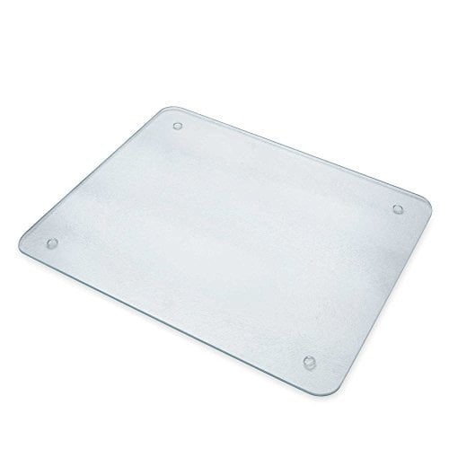 Tuftop Cool Silver Worktop Saver Protector Glass Chopping Board Trivet 3 Sizes