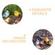 thumbnail image 5 of 4 piezas de adornos de pájaros de resina, micropaisaje, adorables estatuas de pájaros en miniatura, figuras de pájaros pequeños de resina, micropaisajismo, miniadornos de pájaros, 5 of 7