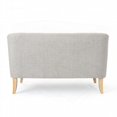 thumbnail image 4 of High-density foam & 100% polyester loveseat, featuring a durable frame and gorgeous wood legs, 4 of 11