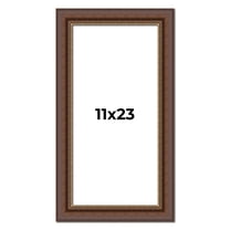 11x23 Copper and Brown Real Wood Picture Frame Width 2 inches | Interior Frame Depth 0.5 inches |