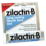 Zilactin-B Oral Pain Reliever, Long Lasting Mouth Sore Gel - 0.25 Oz, 2 Pack