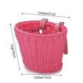 thumbnail image 4 of Bike Basket for Boys Girls Front Toddler Tricycle Baskets Bike Accessories Small Scooter Bicycle Basket Aosijia, 4 of 8