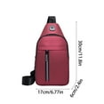 thumbnail image 3 of Beautynvta Crossbody Sling Bag for Men Women, Small Casual Chest Bag, Shoulder Bag, Travel Hiking Daypack, Red, 3 of 6
