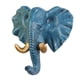 thumbnail image 5 of 3 piezas resina cabeza de animal gancho sombrero llave colgante de pared perchero decoración azul-dorada BLESIY Gancho para ropa de resina, 5 of 8