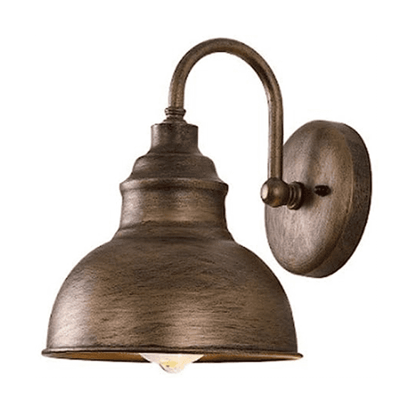 Geloo Vintage Industrial Farmhouse Wall Sconce Bronze Gooseneck Hardwired Outdoor