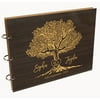 Darling Souvenir Personalized Engraved Laser Cut Wedding Guest Book Wooden Cover Sign-in Book Registry Guestbook Scrapbook-14