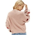 thumbnail image 6 of Tejiojio Christmas Matching Fashion Women Long Sleeve O-Neck Christmas Santa Print Loose Knit Sweater Top, 6 of 8