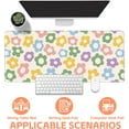 thumbnail image 4 of Mouse Pad Large Vintage Groovy Flowers Non-Slip Gaming Desk Mat with Stitched Edge Laptop Keyboard Desk Pad for Work Home Gaming (35.4 x 15.7 Inches), 4 of 6