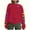 #0082-Red, variant on Uootdi Christmas Oversized Long Sleeve Gift Sweatshirt for Women Crewneck Pullover Tops Christmas Light Sweatshirts Merry And Bright Xmas Top
