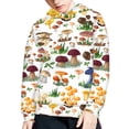 thumbnail image 5 of Xoenoiee Hooded Sweatshirt with Front Kangaroo Pocket for Kids Long Sleeve Hoodies Pullover Playwear for Boys Girls Workout Travel, Mushroom Grass Pattern, M, 5 of 7