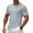 Gray, variant on Workout Shirts For Men Short Sleeve Athletic Active Tops Quick Dry Crew Neck T Shirt Breathable For Running (XL, White)