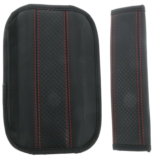 2 fundas para cinturón de seguridad de coche, cojines para los hombros y protectores de cinturón de seguridad para automóviles.