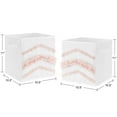 thumbnail image 2 of Boho Fringe White and Pink Tufted Fabric Storage Bin (Set of 2) by Sweet Jojo Designs, 2 of 4