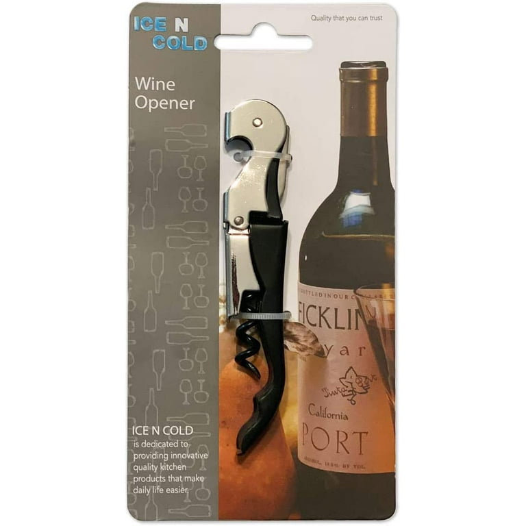 Corkscrew Waiter's Wine Bottle Opener Black - City Vino, Inc.