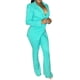 thumbnail image 3 of SAYOO Office Lady Traje de 2 piezas Slim Fit Color sólido Mujeres Blazer y conjunto de pantalones de trabajo para ropa casual Fiesta de negocios SAYOO  Moda, 3 of 9