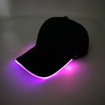 thumbnail image 5 of Gorra de béisbol luminosa de moda con luz LED, gorra de rap de hip hop luminosa para DJ, baile, discoteca, bar, accesorios para fiestas, gorras de hip hop de neón, 5 of 5