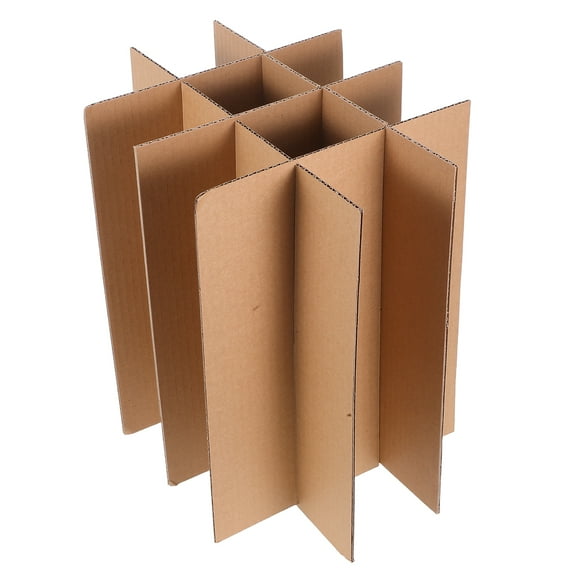 Shisuyan 5 Pcs Séparateurs en Carton pour Boîtes d'Expédition Idéaux pour Verrerie Fournitures d'Emballage avec Compartiments Individuels pour un Transport Sécuritaire de Bouteilles de Vin et Accessoires de Cuisine