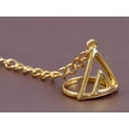 thumbnail image 3 of Alilang Golden Tone Triforce Triangles Power Synergy Utmost Magic Glory Ring Bracelet, 3 of 5