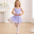 thumbnail image 4 of Busydd Dance Dresses for Girls 3-15 Years Casual Round Neck Sleeveless Girls' Dresses Solid Color Girls Clothes for Dance Gymnastics 14-15 Years, 4 of 7