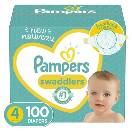 Pampers Swaddlers Diapers Size 4 100 Count