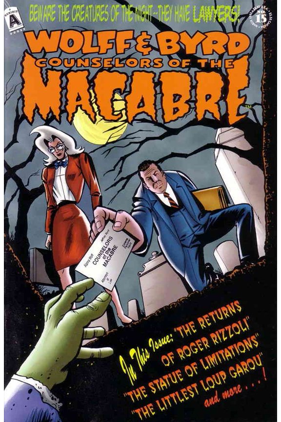 Wolff And Byrd, Counselors of the Macabre #15 VF ; Exhibit A Comic Book