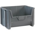 thumbnail image 1 of Box Partners BING112 Gray Giant Stackable Bins- 3, 1 of 3