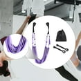 thumbnail image 6 of harayaa Leg Stretcher Strap Backbend Training Belt Yoga Assist Band Stretch Strap for Aerial Yoga, Gymnastics, Home Gym, Cheerleading Purple, 6 of 9