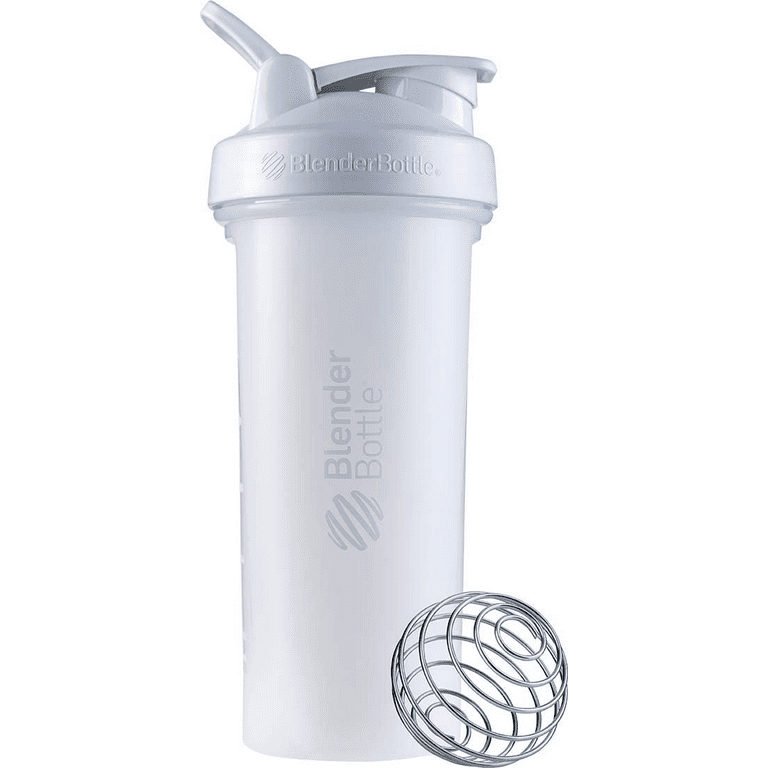 BlenderBottle Classic V2 Shaker Bottle Perfect for Protein Shakes and Pre  Workout, 28-Ounce, Clear/Black