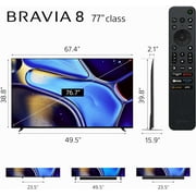 Sony K77XR80 77 Inch IMAX Enhanced Bravia OLED 4K HDR Google TV with 3 Year Amber Protection Plan (2024)