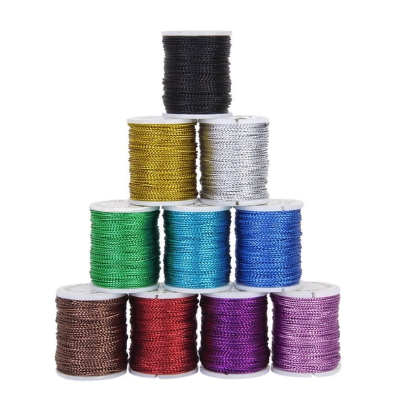 ROSENICE 10Pack String Cord For Diy Jewelry Making And Colored String Craft Enthusiasts