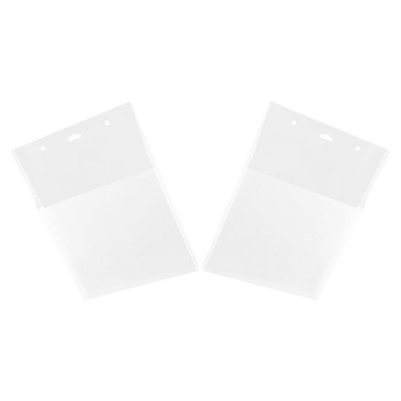 HOMEMAXS 2pcs Wall File Organizer For Office Multi-Purpose File Pockets Transparent Hanging Wall Document Holder For Documents Bathroom Pocket