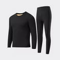 thumbnail image 4 of Xuniizn Thermal Underwear for Men Set, Breathable Fleece Lined Base Layer Tops & Pants, Soft Comfortable Insulated Thermals Set, L-4XL, 4 of 8