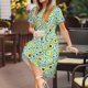 thumbnail image 3 of Disketp Avocado and Hearts para Vestido de Manga Corta para Mujeres, Vestidos de Verano para Mujeres, Casual y Holgado para la Playa, 3 of 6