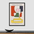 thumbnail image 4 of PixonSign Framed Canvas Print Wall Art Pablo Picasso Mid-Century Line Art Abstract Shapes Illustrations Modern Art Decorative Minimal Relax/Calm for Living Room, Bedroom, Office - 16"x24" BLACK, 4 of 5