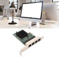thumbnail image 1 of Adaptador De Servidor PCIe Gigabit Ethernet, Tarjeta De Red PCIe X1 Instalación Fácil Profesional De 4 Puertos Para Computadora Portátil Para PC, 1 of 7