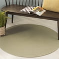 thumbnail image 2 of SAFAVIEH Braided Rishika Solid Machine Washable Reversible Area Rug, Sage, 4' x 4' Round, 2 of 11