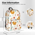 thumbnail image 6 of Goofa Squirrel Maple Leaves And Nuts Printed Backpack,Laptop Backpack,Durable Anti-Theft Travel Work Backpack,Water-resistant Backpack, 6 of 9