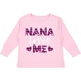 thumbnail image 3 of Inktastic My Nana Loves Me Hearts in Pink Plaid Boys or Girls Long Sleeve Toddler T-Shirt, 3 of 5
