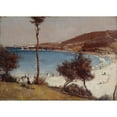 thumbnail image 2 of Tom Roberts 18x14 Gold Ornate Wood Frame and Double Matted Museum Art Print Titled - Holiday Sketch at Coogee (1888), 2 of 4