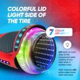 thumbnail image 3 of Hoverboard for Kids Ages 6-12 Self Balancing Scooter with Led Lights for Kids and Adults, 6.5” Wheels Bluetooth Hoverboard with Built-in Speaker, UL Safety Certified (Red), 3 of 8