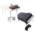 thumbnail image 4 of 2 juegos de micro piano, modelo de piano en miniatura para casa, accesorio de piano, mini piano para casa, silla decorativa, 4 of 8