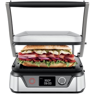 Parrilla Eléctrica Sanwichera 1800 W Plancha Cocina de Acero