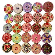100 Pieces Assorted Holes Buttons for Sewing and Crafts