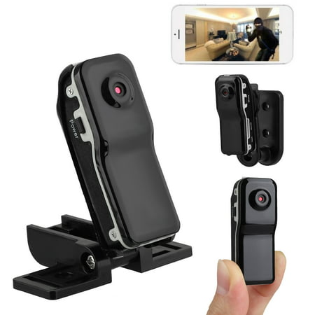FHD 1080P Car Mini DVR Camera, Clip-On Camera DVR Recorder with Motion Detection,Portable Mini Nanny Cam with Clip-On Adapter, Perfect Small Security Camera for Indoor and (Best Security System For Small Business)