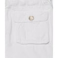 thumbnail image 4 of RAW X  Boy's Belted Twill Cargo Shorts, White, 12, 4 of 5