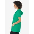 thumbnail image 3 of Woman Within Plus Size Short-Sleeve Hoodie, 3 of 3
