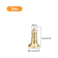 thumbnail image 2 of Uxcell 40Pack M3.5 x 10mm Brass Slotted Drive Flat Head Wood Screws Self Tapping Screw, 2 of 6