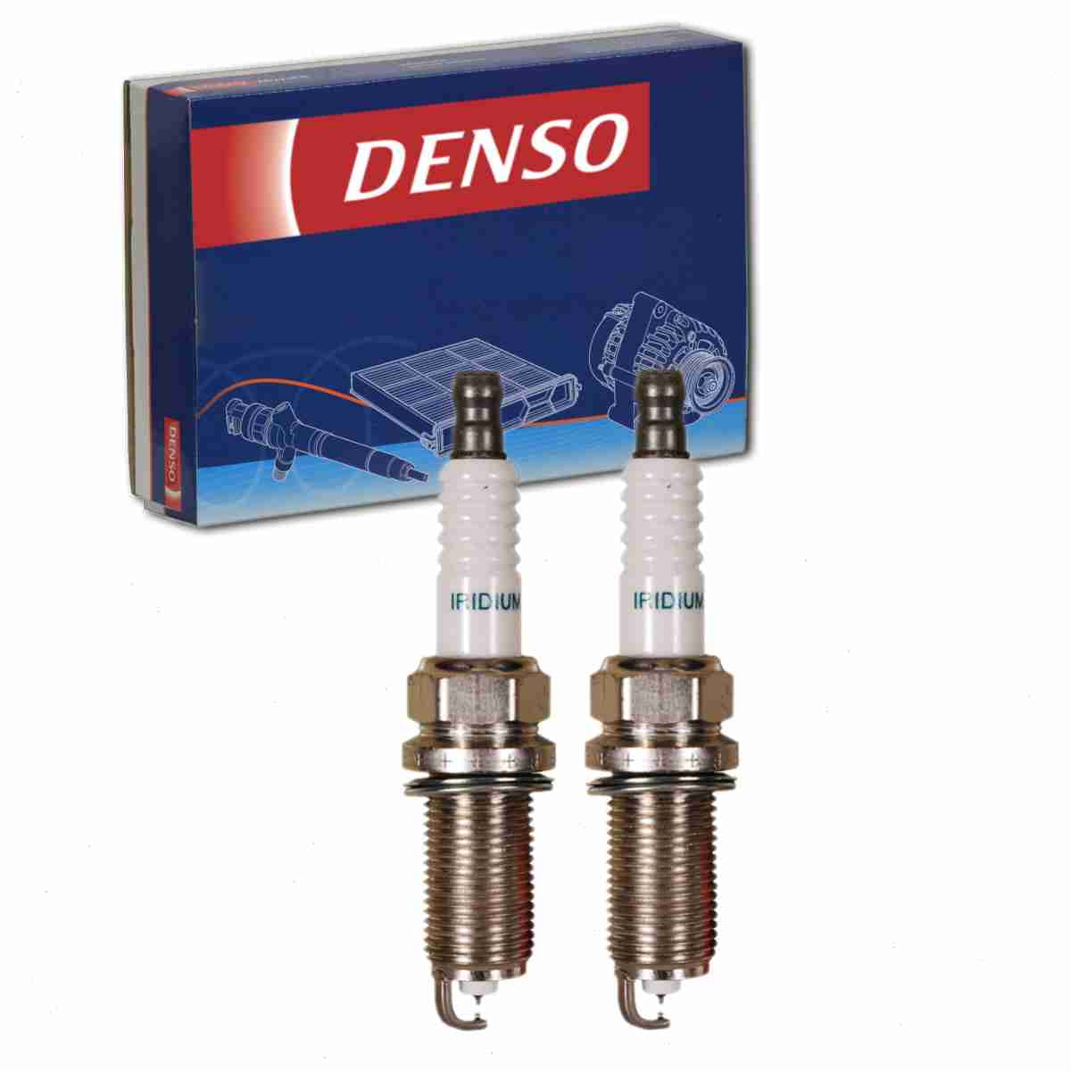 2 pc DENSO 3426 Spark Plugs for 12290-RBJ-003 12290-RW0-003 22401 AA750 22401 AA751 31286359-0 31312691-0 31361653-0 90919-01247 FK20HR11 Ignition Wire Secondary Fits select: 2007-2017 TOYOTA CAMRY
