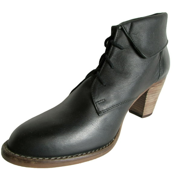 Steve Madden Womens Jasperr Leather Lace Up Ankle Bootie Shoe, Black, US 9.5